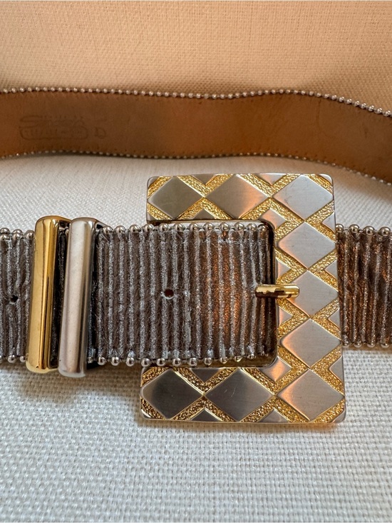 Vintage Belts by Simon Metallic Mixed Metal Belt 29 main image 4